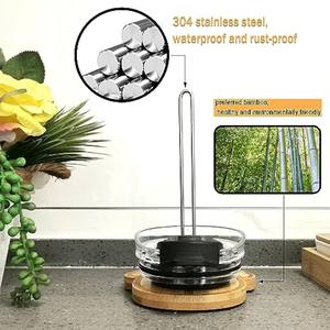 Vente en gros Boîte de rangement amovible en bambou pour couvercle de tasse Support de cuisine pour la maison et organisateur d'armoire pour céréales pour la cuisine - Product Image 5