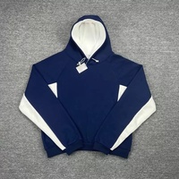 Sweat à capuche pour homme en coton 100% gris uni, style décontracté de luxe, coupe classique, effet délavé, grammage lourd, style vintage