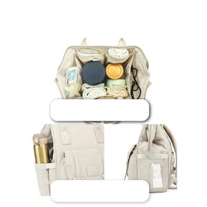 Bolsa de pañales de primera calidad, <span class=keywords><strong>mochila</strong></span> de <span class=keywords><strong>maternidad</strong></span>, bolso de almacenamiento para cochecito para madre, mamá, viaje ligero, artículos esenciales para bebés - Product Image 5