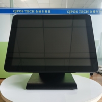 Système de point de vente (POS) métallique ultra-fin de 15 pouces, terminal tout-en-un avec processeur I3 I5, écran tactile, pour restaurant, magasin, caisse et commande