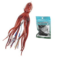Leurre de pêche artificiel en forme d'encre de poulpe rouge 300g pour la pêche en mer