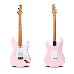 Chitarra Elettrica ST di Alta Qualità Vendita Diretta dalla Fabbrica, Livello Principiante, Corpo in Pioppo e Acero, Finitura Lucida, Pickup S-S-H Completo - Product Image 3