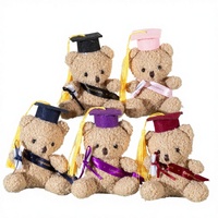 Peluche Kawaii Dr.Bear, jouet en peluche mignon, rembourré en coton PP, cadeaux pour la maternelle et la remise des diplômes, breloque de sac, porte-clés