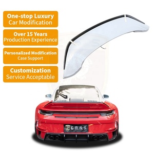 สปอยเลอร์หลังคาร์บอนไฟเบอร์แห้ง สำหรับ Porsche 911 992 รุ่น <span class=keywords><strong>Rt900</strong></span> BB Style ปีกหลังทรง Ducktail อุปกรณ์ตกแต่งรถยนต์ - Product Image 1