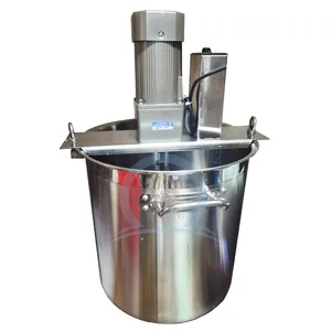 commercial high-efficiency automatic beans meat vegetable tilting blanching brine boiling pot with basket