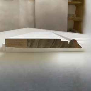 Moulures d'architravure pour intérieur, apprêt blanc, moulures en bois de pin, plinthes en bois à joint en dentelle, plinthes de sol - Product Image 6