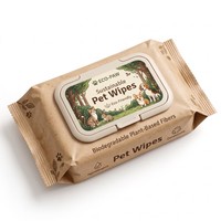 Lingettes biodégradables pour animaux de compagnie : nettoyage sûr et naturel du corps, des dents, des oreilles et des yeux des chiens