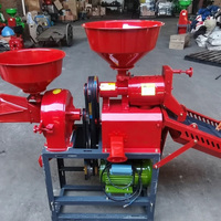Machine combinée de décorticage, de broyage et de décorticage de céréales pour ferme (soja, maïs, riz paddy, blé) avec moteur haute capacité, marque SXV