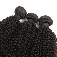 Extensions de cheveux brésiliens d'usine, couleur 1B, cheveux bouclés Jerry, double trame, cheveux humains, type rideau