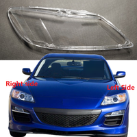 Untuk Mazda RX-8 RX8 2008 2009 2010 Cangkang Lensa Lampu Depan Penutup Lampu Depan Pengganti Kap Lampu Asli Plexiglass Transparan