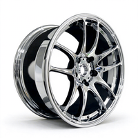 Velg Tempa Cekung Berlapis Krom 18-24 Inch 5x114.3 5x112 5x120 Monoblock untuk Mazda RX-7 Toyota GR Corolla