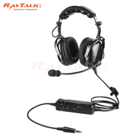 Anr Premium Pilot Aviation blue Tooth casque en Fiber de carbone avec élément de micro électronique Flexible et prises Ga