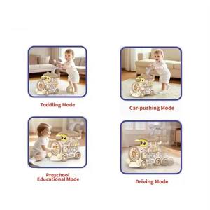 Marche-bébé Montessori pour tout-petits - Jouet sensoriel d'apprentissage précoce pour bébés avec engrenage rotatif et lance-roquettes - Product Image 4