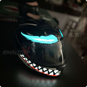Bande lumineuse LED pour casque de moto à 3 modes clignotants, signalisation nocturne, autocollant lumineux modifié - Product Image 1