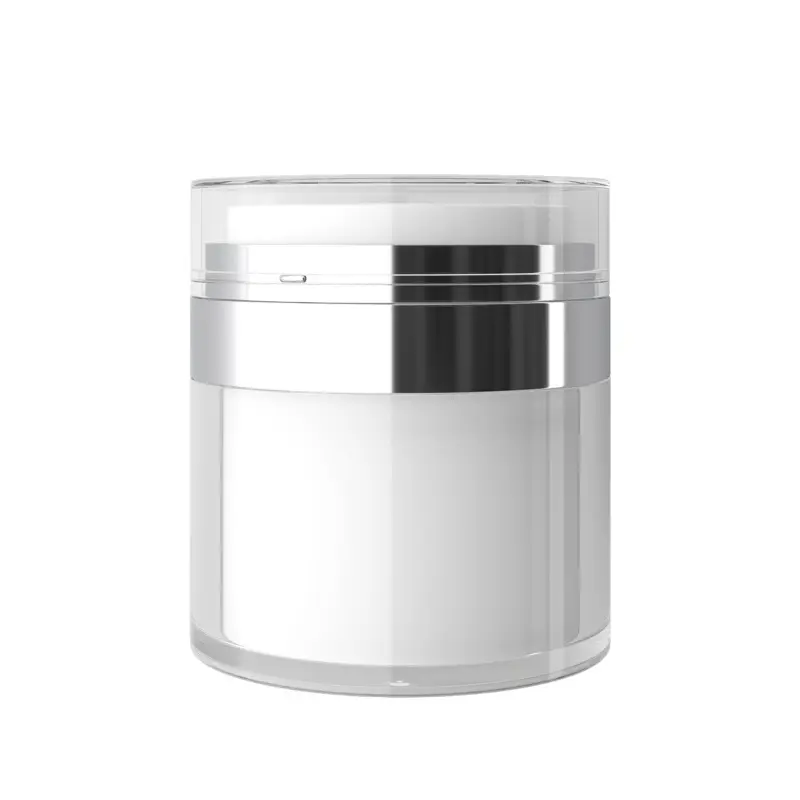 Luxus 15g 30g 50g 100g Körperpflege creme Airless Jar Kunststoff Airless Flaschen glas nachfüllbare kosmetische Airless Pump glas