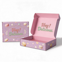Boîte à biscuits personnalisée de qualité alimentaire, rectangulaire, pliable, boîte à dessert de luxe personnalisée, emballage pour biscuits