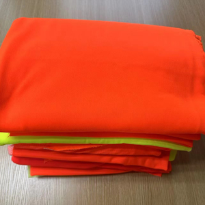 Hochwertige benutzer definierte en 20471 Hohe Sichtbarkeit Fluor zierende Baumwolle Poly Strick Hi Vis Neon Sicherheit UV-reaktiven Stoff für Arbeits kleidung - Product Image 1