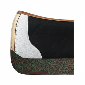 100% laine feutre Western profilé selle couverture confort optimal cheval équipement cuir travail équestre coussinets pour selle - Product Image 1