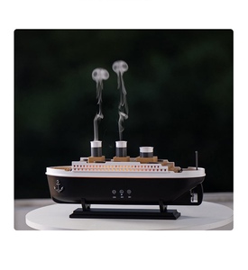 Nuevo Humidificador de Aromaterapia con Anillo de Humo Simulando un Barco, Creativo, de Escritorio, con Efecto de Volcán y Medusas, Fragancia de Crucero - Product Image 4