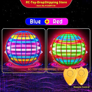 Balle tournante LED lumineuse, jouet technologique noir anti-stress, cadeau de Noël idéal, jouet amusant pour enfants à l'intérieur et à l'extérieur - Product Image 6