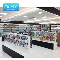 Escaparate de tienda de teléfono móvil, muebles de tienda electrónica, accesorios para teléfono móvil
