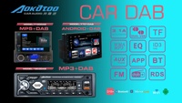 Radio Estéreo para Coche, Reproductor MP3 1DIN, Bluetooth, FM, AM, RDS, DAB + USB, SD, Conexión de Tarjeta TF, Función de Amplificador, ASF