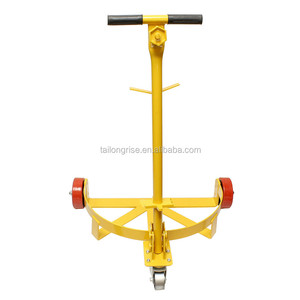 Chariot à tambour de 55 gallons personnalisable à usage intensif OEM Chariot à main à plate-forme en acier à trois roues à profil bas avec outil facilement transporable - Product Image 3