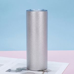Gobelet isotherme à sublimation 20oz en acier inoxydable à double paroi sous vide, fin et droit, avec couvercle et paille, idéal pour cadeau - Product Image 3