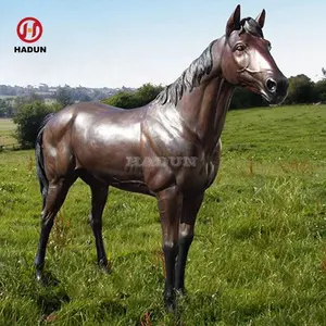 Высокое качество современный открытый большой размер Бронзовая Статуя Скульптура лошадь литейный завод