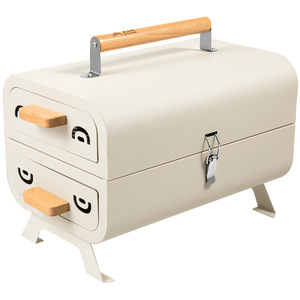 Outdoor Portable Charcoal Grill Aluminum Foldable Smokeless For Camping Picnic Home Use Double Sided Dual Use - Product Image 1
