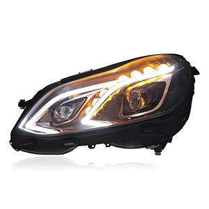 Conjunto de Faros LED para <span class=keywords><strong>Mercedes</strong></span> Benz Clase E W212 2010-2015, Actualización al Estilo W213, Lente de Proyector DRL, Señal de Giro Dinámica - Product Image 1