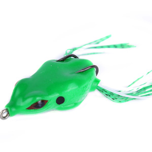 Juego de señuelos de rana biónica, 5 uds., cebo suave de silicona, doble anzuelo para pesca de agua dulce con cabeza de serpiente - Product Image 5