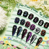 4 vernis gel magnétique effet œil de chat disco sans HEMA, standard UE/USA, gel réfléchissant effet œil de chat, vernis gel disco œil de chat OEM pour soirées