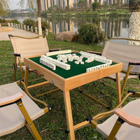 Table de mahjong chinoise classique avec plateau lisse pour les jeux de loisirs quotidiens