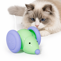 Jouet pour chat robot moderne et amusant, souris mobile réaliste, rechargeable par USB, évitement d'obstacles pour chats d'intérieur