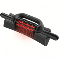 Eveekon Rouleau de massage des pieds rechargeable à 6 vitesses pour les jambes, les mollets et les pieds, masseur électrique avec lumière rouge 630 nm pour le corps entier