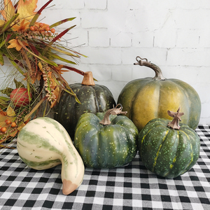 Faux citrouilles en mousse plastique Halloween Thanksgiving décorations citrouille artificielle - Product Image 4