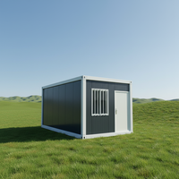 Casa Contenedor Modular Prefabricada Solar de 40 pies, Rectangular, para Hotel/Villa, con Panel Sándwich, Diseño Moderno y Transpirable