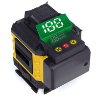 Niveau laser rotatif automatique à 360 degrés, 4D numérique, 16 lignes vertes, 5 lignes, auto-nivelant avec trépied, bâton, bricolage