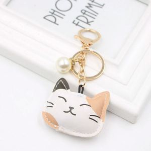 Pendentif de sac en cuir PU motif chat mignon, breloque de sac durable et élégante, mini porte-clés animal, cadeau spécial pour les amoureux des animaux - Product Image 4
