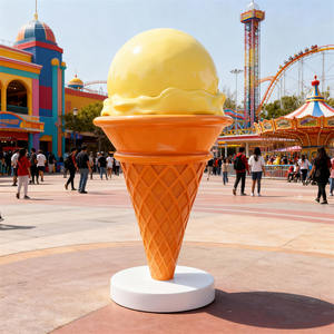 Köpük çekirdek dondurma koni heykel tabanı büyük reçine dayanıklı gıda zanaat oyun alanı ekran mağaza yılbaşı dekoru - Product Image 1
