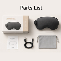 Masseur oculaire portable rechargeable OEM ODM avec chaleur et vibrations pour la maison, le bureau et les voyages