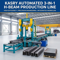 KASRY H-Träger-Produktionslinie Automatische Montage-Schweiß-Richtmaschine Stahlkonstruktions-Träger-Produktionslinie für H-Träger
