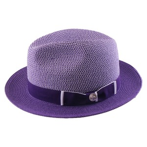 New Colorful Paper Tatted Fedora Hat Women's Spring/Summer Outdoor Travel Daily Sun Protection Formal Hat - Product Image 2
