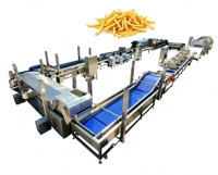 RVS Franse friet productielijn, hoge capaciteit aardappelverwerkingsapparatuur voor commerciële voedselverwerkingsbedrijven