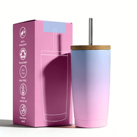 Mug de voyage isotherme sous vide en acier 18/8, 20 oz, pour café et bière, avec sac en toile, maintient au chaud 6h et au froid 12h, personnalisable
