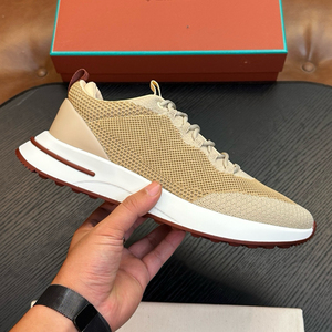 Chaussures décontractées pour hommes, style italien, en maille tricotée originale, semelle épaisse, <span class=keywords><strong>lacets</strong></span>, respirantes, pour la marche quotidienne - Product Image 2