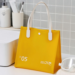 กระเป๋าชายหาดกันน้ำ Beilian สีเหลืองและสีขาว กระเป๋าใส่ชุดว่ายน้ำ กระเป๋าเดินทางสำหรับทริป 05 ดีไซน์ - Product Image 3