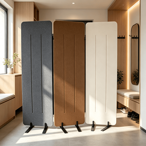 Panel Acústico Modular con Cierre, 3 Paneles, Fieltro PET, Móvil, de Pie, 100% Poliéster, OEM - Product Image 6