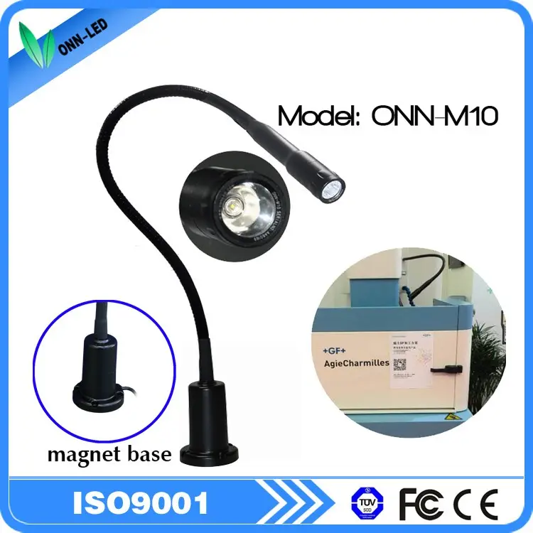 ONN-M10A luce led a collo d'oca IP65 luce flessibile cnc